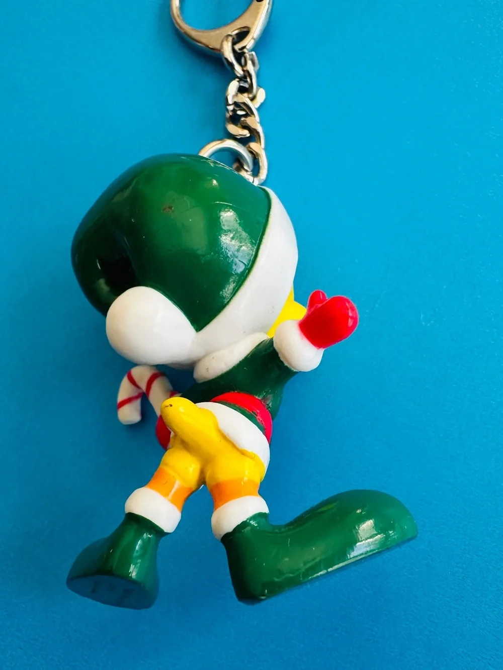 Warner Bros. Tweety Bird Elf Keychain Christmas Theme Lobster Clasp 2.5”